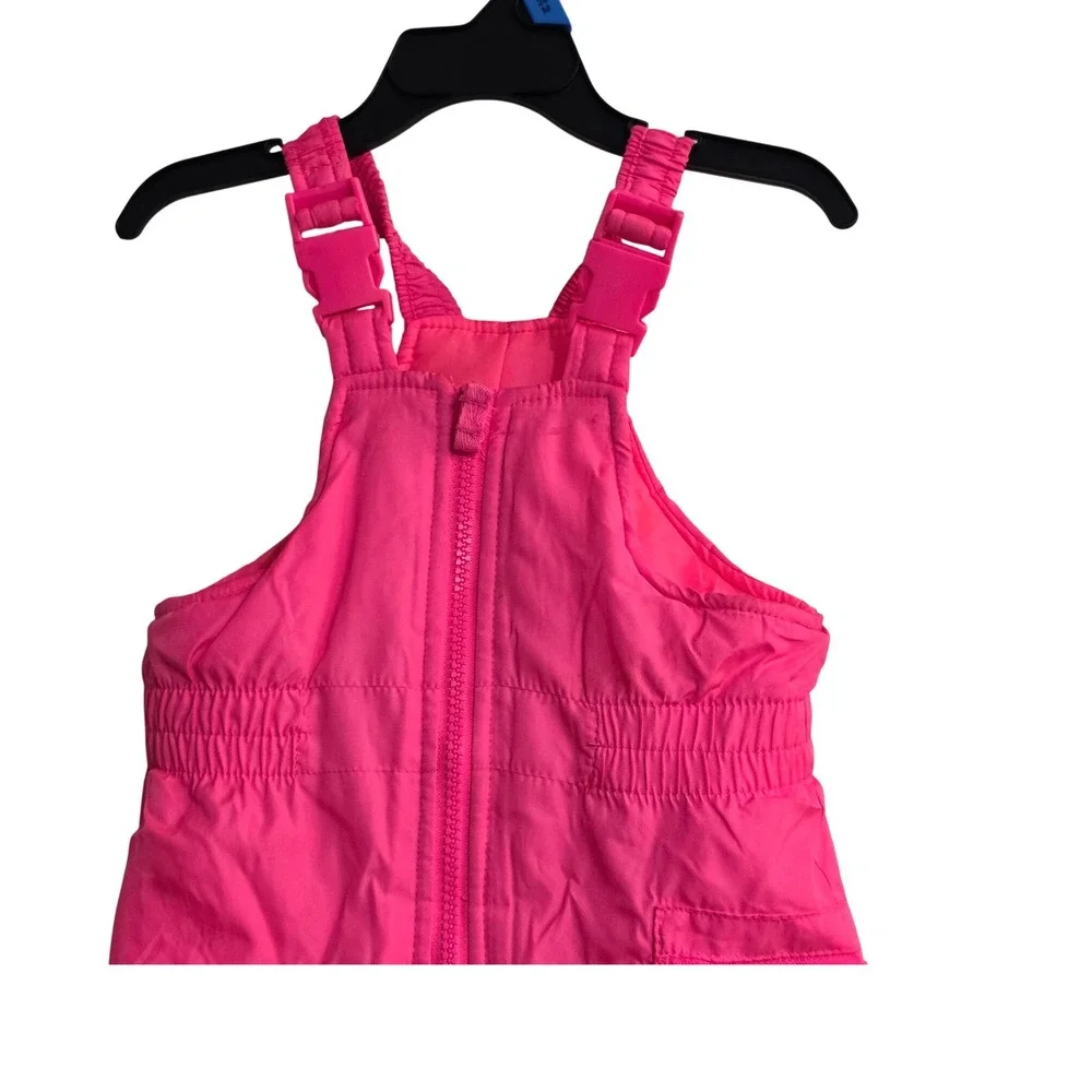 Carters Pink Snow Bibs Overalls Pants Toddler Baby 12 Months Winter Ski‎